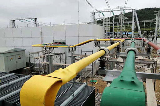 新乐全封闭铝管母线工程变电站