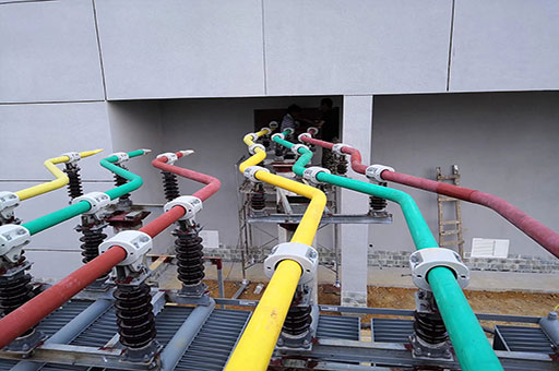 新乐全封闭铝管母线工程变电站