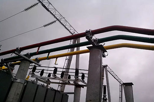 沙河铝镁合金管型母线工程变电站